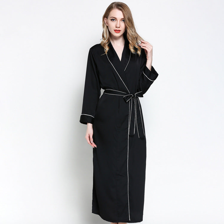 Silk Lace Pajamas Bathrobe