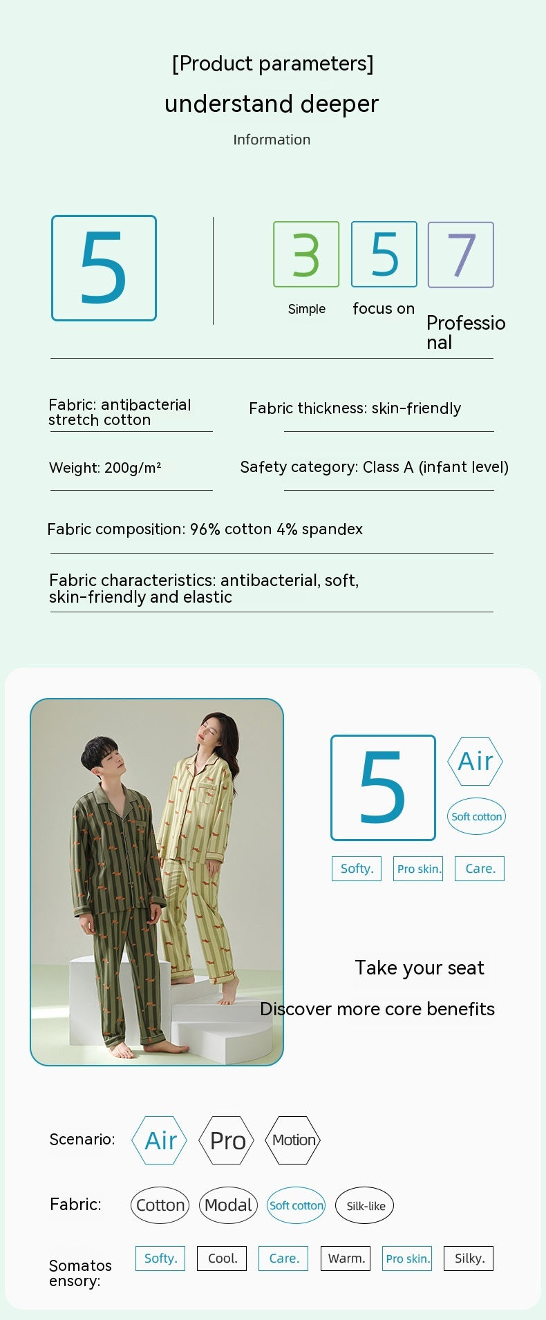 Cotton Long-sleeved Pajamas