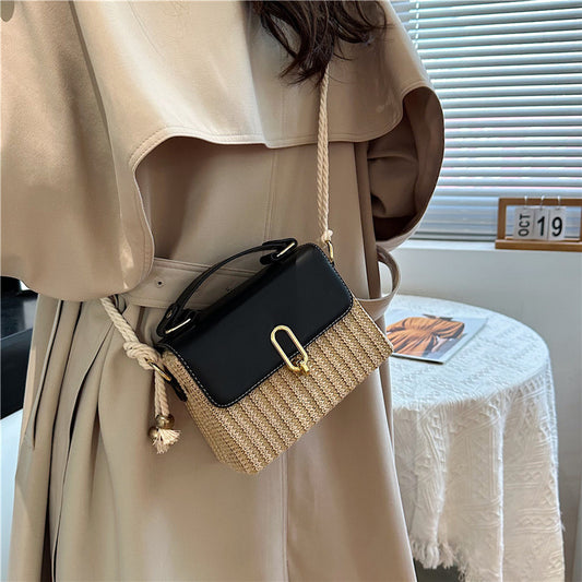 Western Style One-shoulder Versatile Woven Bag