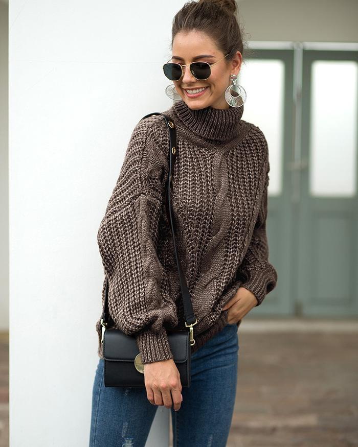 Women's turtleneck sweater