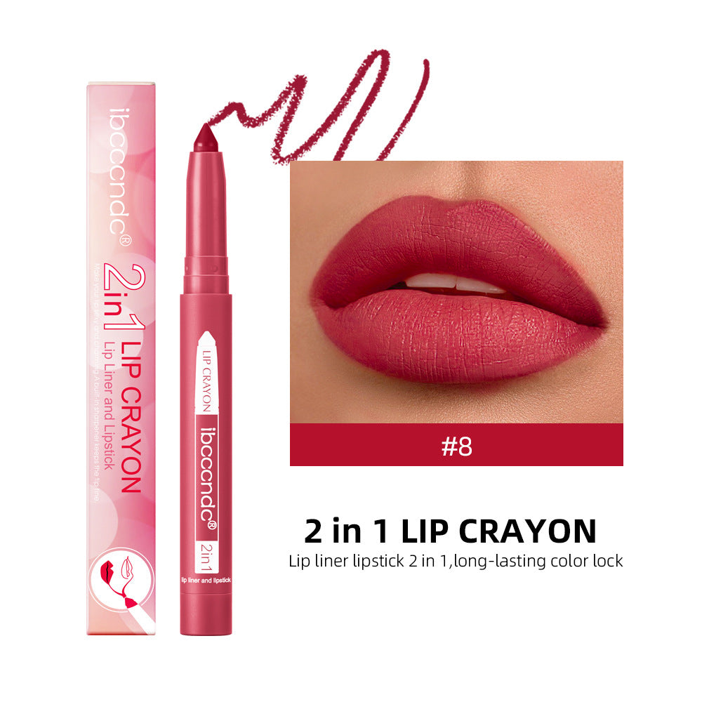 Two-in-one Lip Liner Long Lasting Waterproof