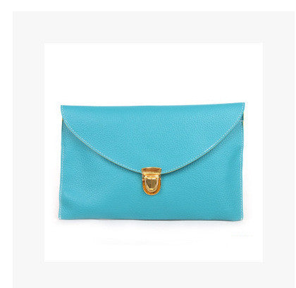 Envelope clutch shoulder bag