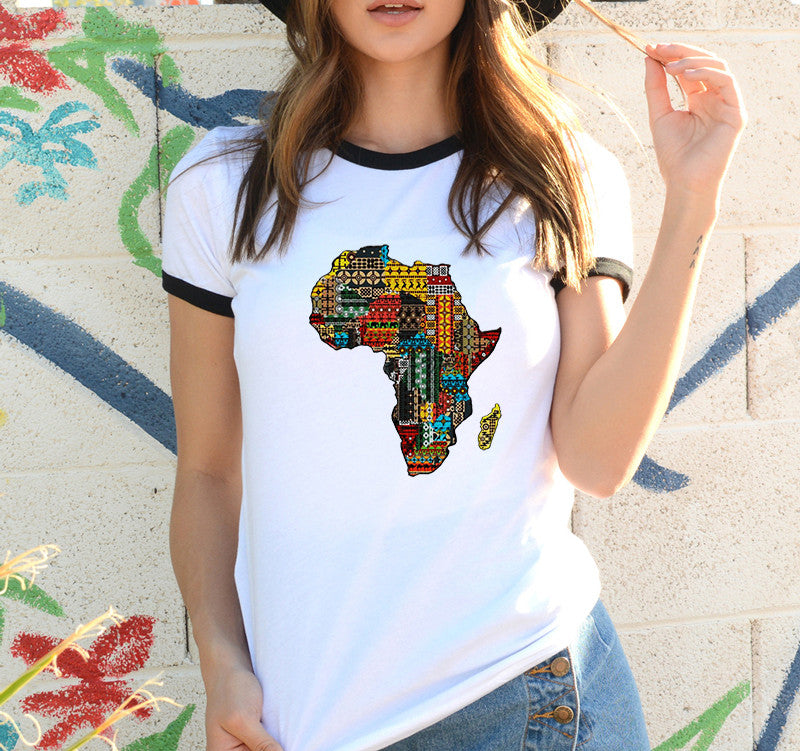 Africa Map Graphic T Shirt