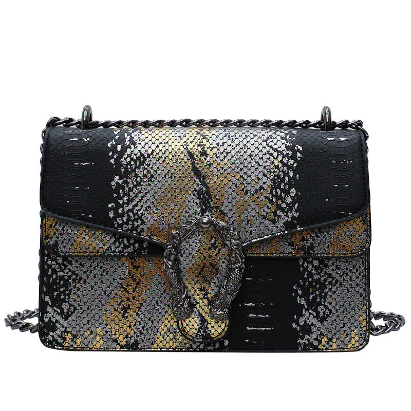 Snake cross shoulder bag