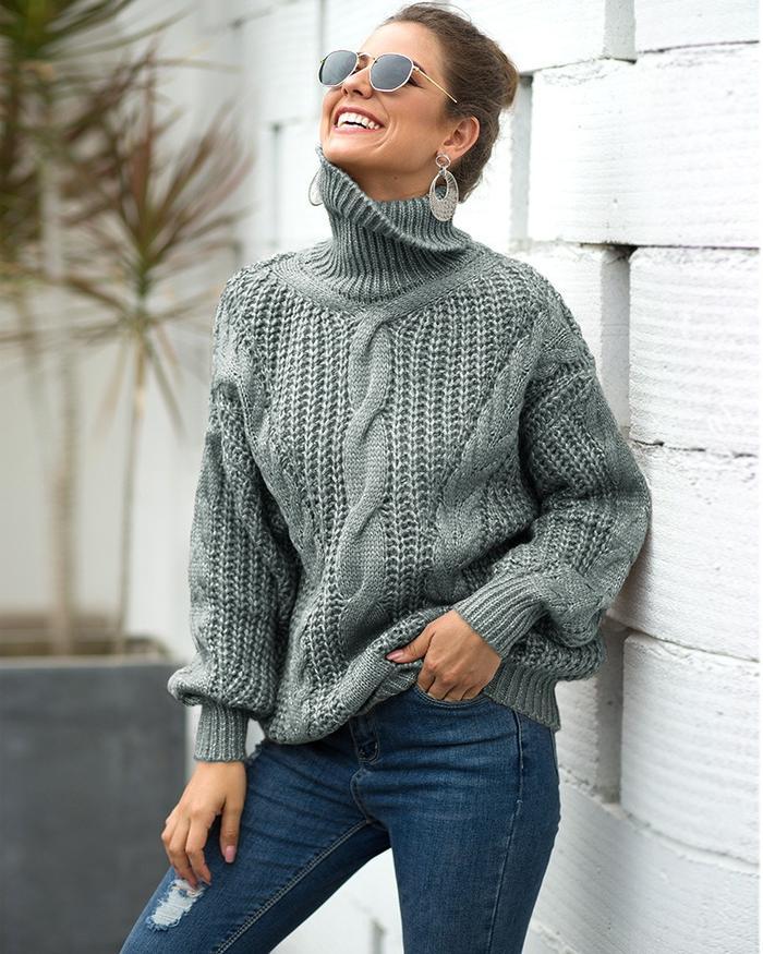 Women's turtleneck sweater