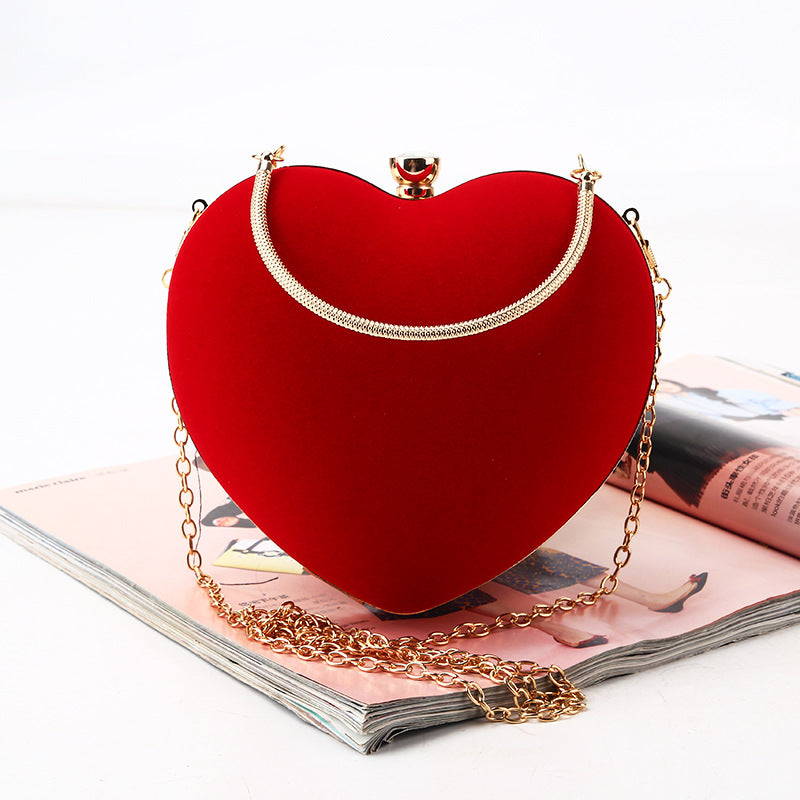 Heart-shaped Clutch Bag