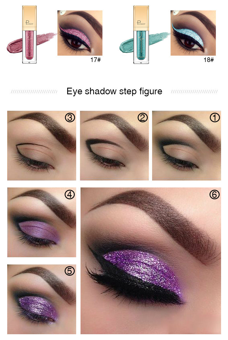 18-color glitter eyeshadow