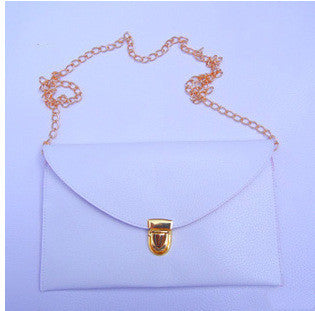 Envelope clutch shoulder bag