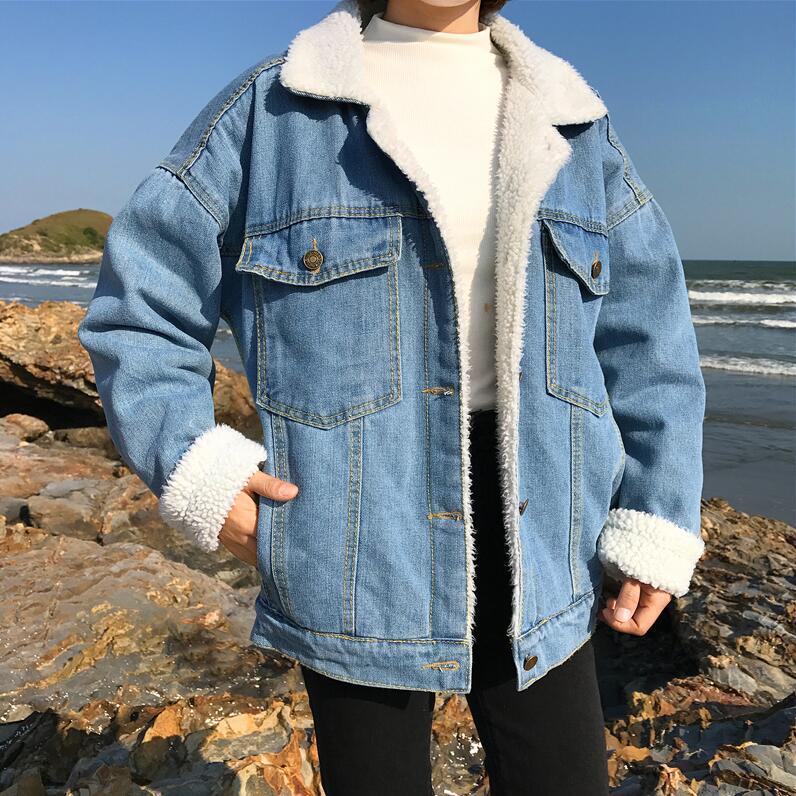 Lamb Wool Jeans Denim Jackets