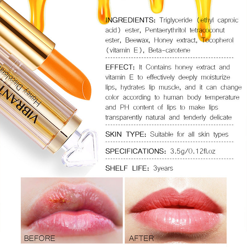 Moisturizing  Transparent Color Lipstick