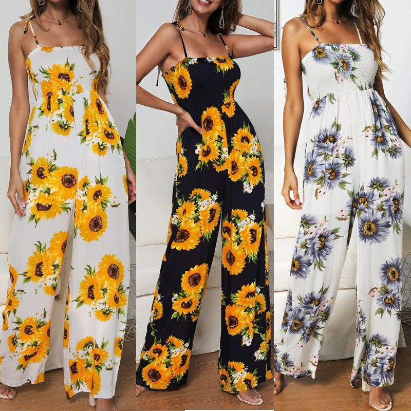 Bind Printing Jumpsuits