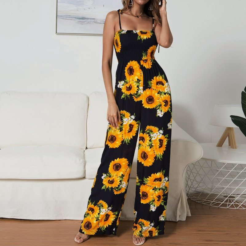 Bind Printing Jumpsuits