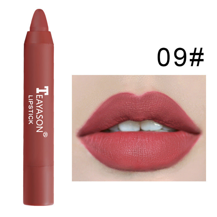 3 Packs Of Matte Lipstick Matte Velvet Lipstick Pen Bean Paste Milk Tea Color Lipstick Crayons Lipstick Students