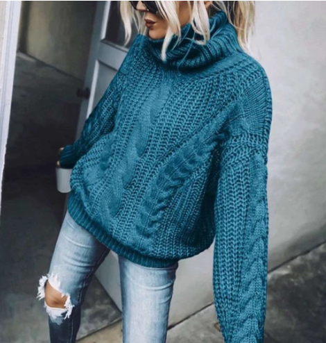 Women's turtleneck sweater