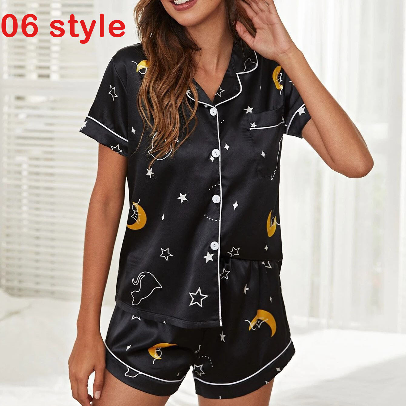 V-Neck Stretch  Sleepwear