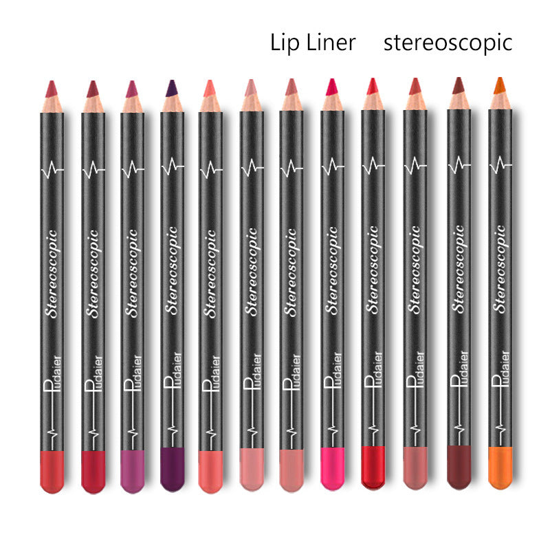 12 Colors Waterproof  Lip Liner