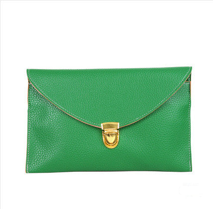 Envelope clutch shoulder bag