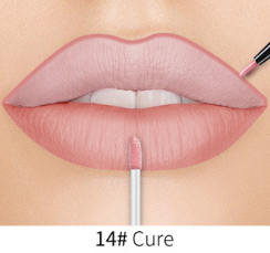 Matte Nonstick Liquid  Double Lip Gloss Pen