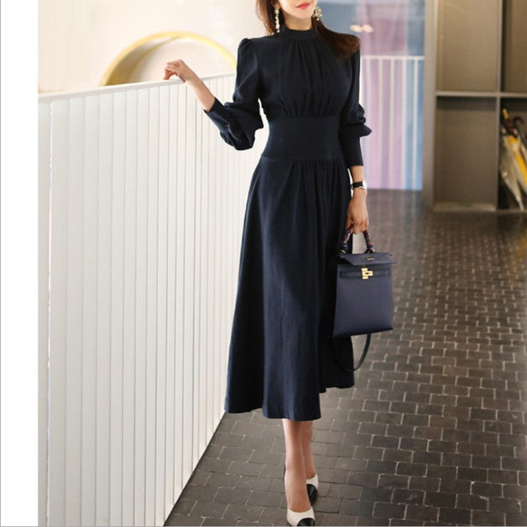 Turtleneck Lantern Dress