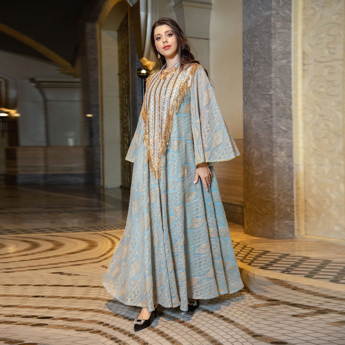 Embroidered Sequins Robe