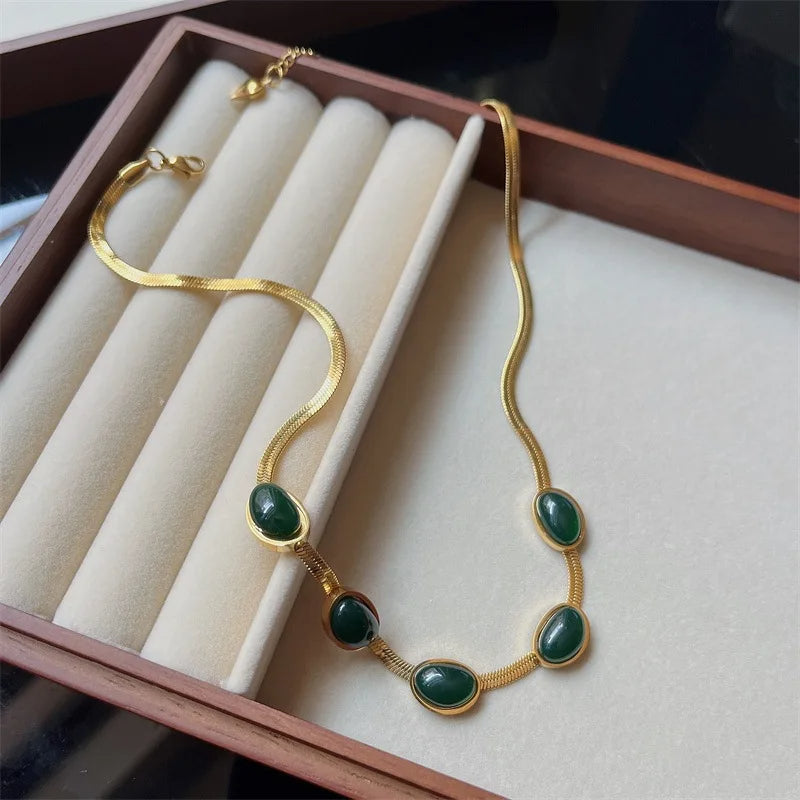 Green Stone Necklace