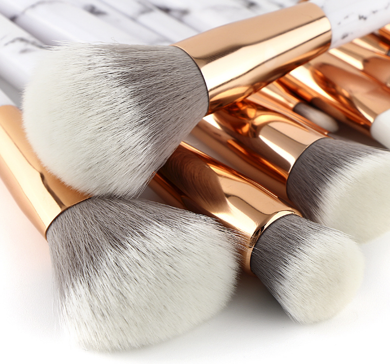 11 sets of marble makeup brush Set