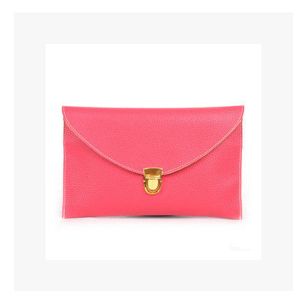 Envelope clutch shoulder bag