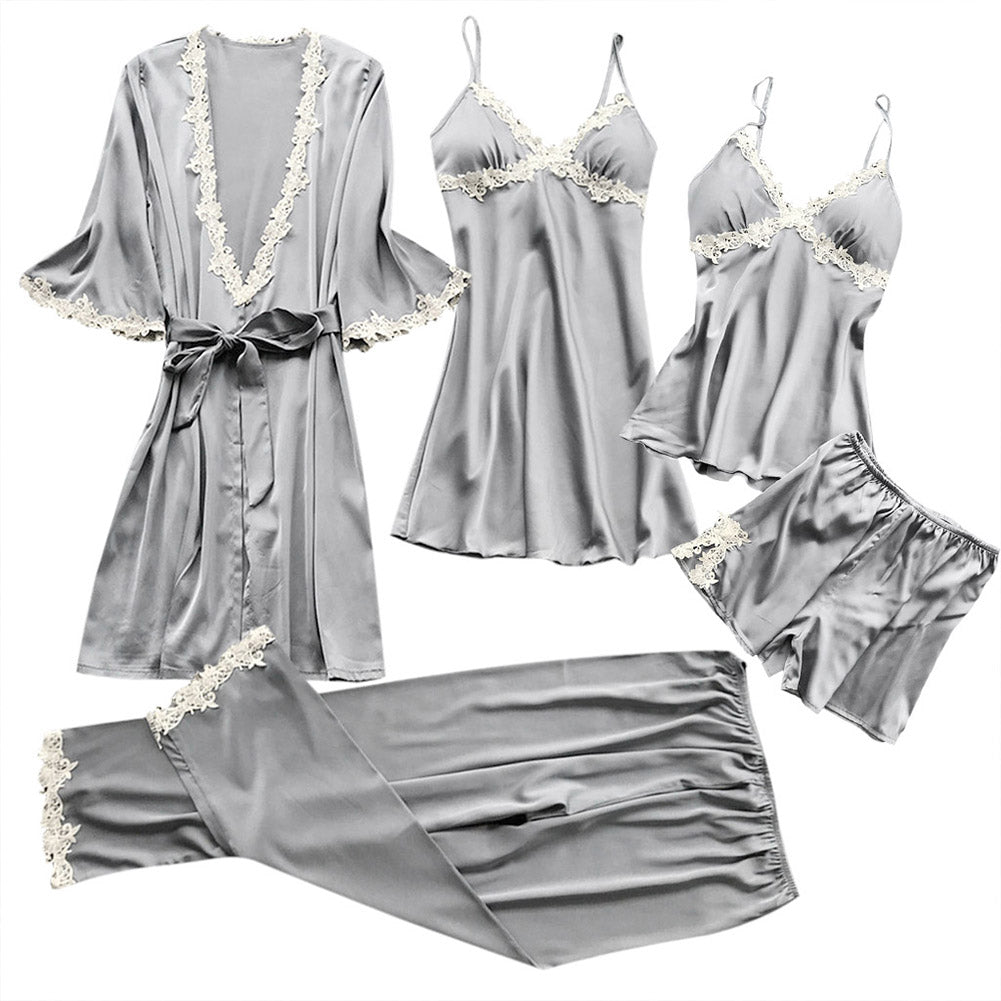 Sexy erotic lingerie women's bathrobe