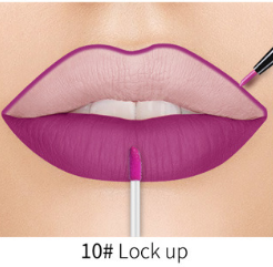 Matte Nonstick Liquid  Double Lip Gloss Pen