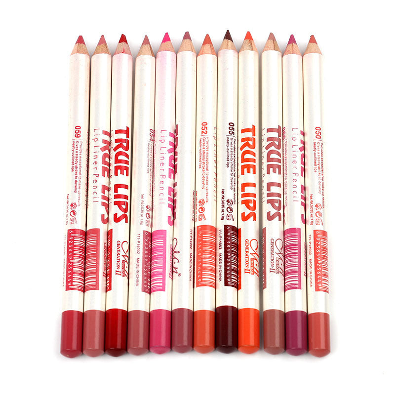 12  mixed color waterproof lip liner