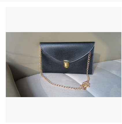 Envelope clutch shoulder bag