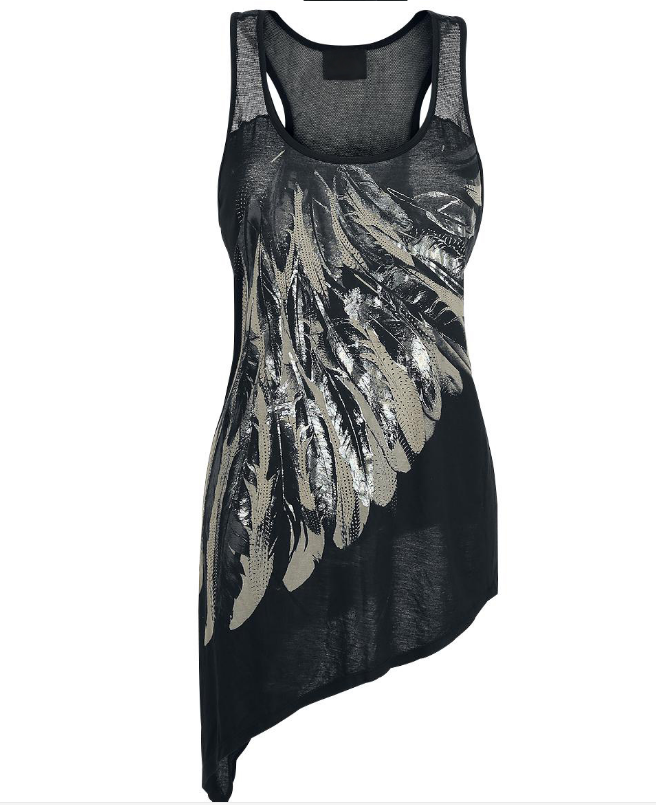 Tank Top Summer Feather Print Vest Shirts