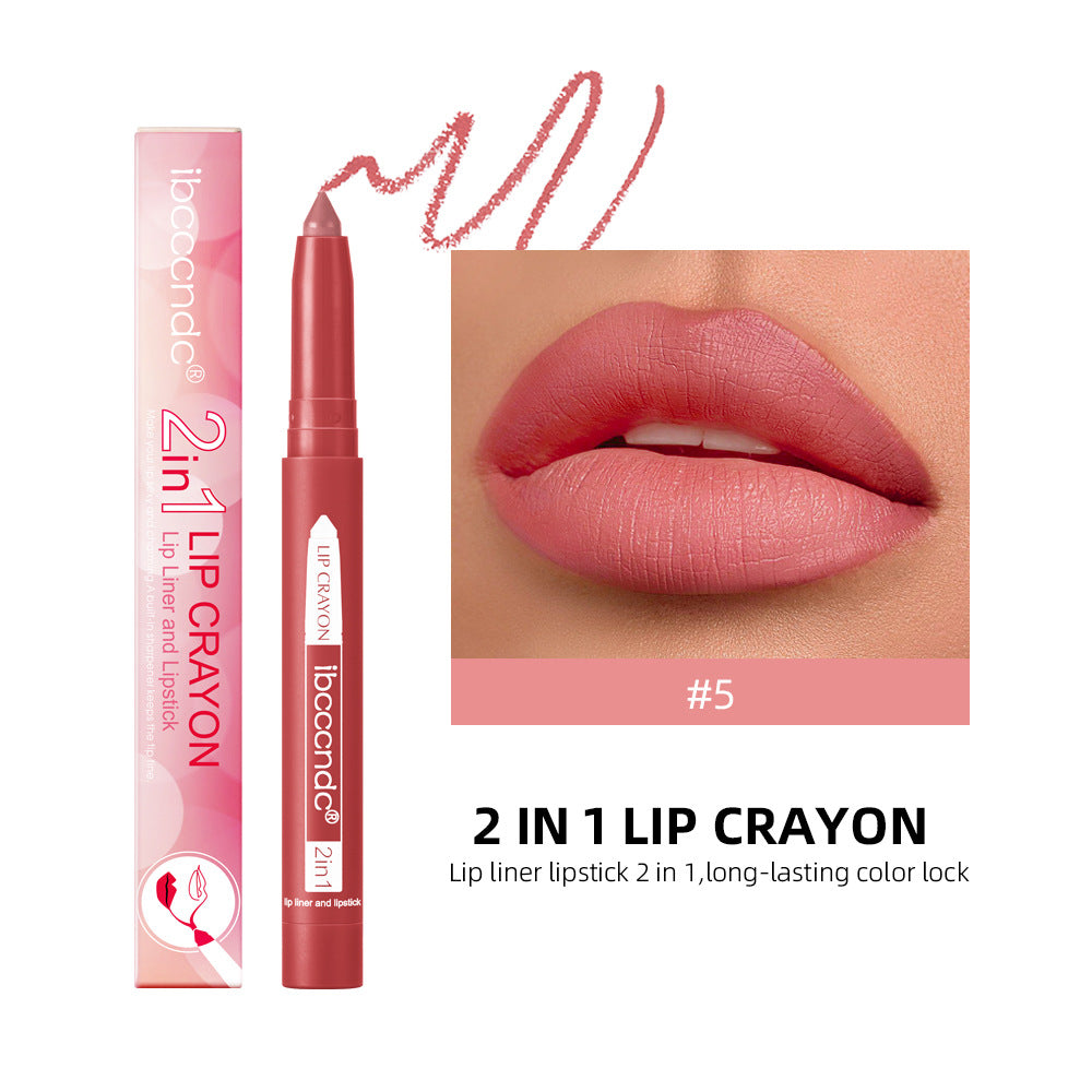 Two-in-one Lip Liner Long Lasting Waterproof