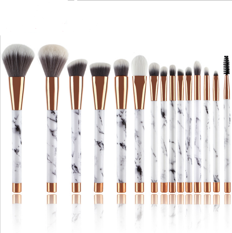 11 sets of marble makeup brush Set