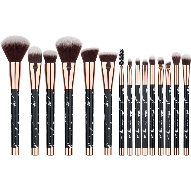 11 sets of marble makeup brush Set