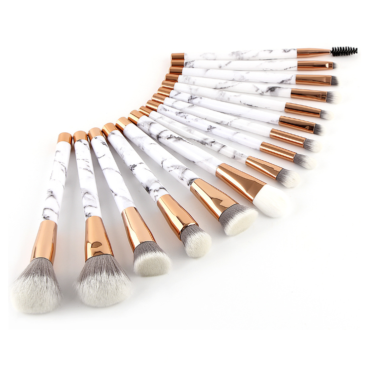 11 sets of marble makeup brush Set