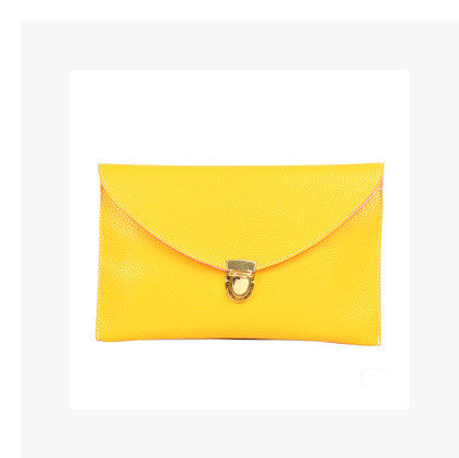 Envelope clutch shoulder bag