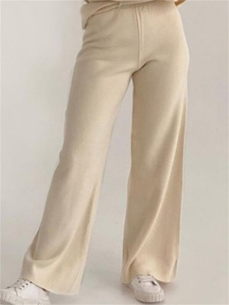 Long Sleeve Loose Casual Sweater Pants Set