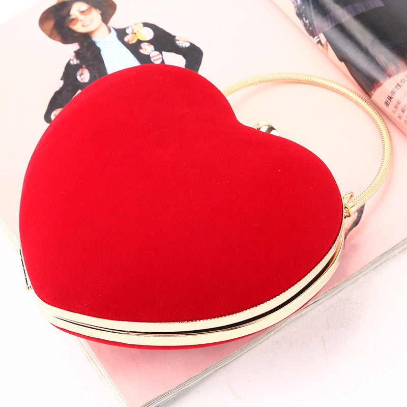 Heart-shaped Clutch Bag