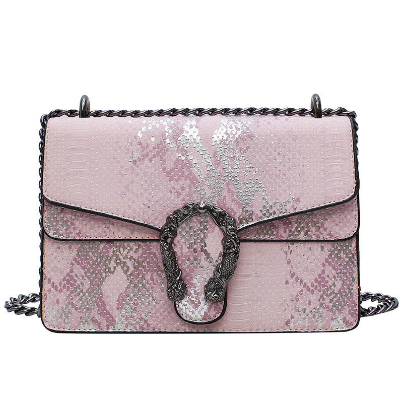 Snake cross shoulder bag