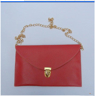 Envelope clutch shoulder bag