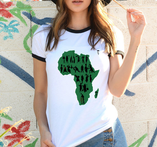 Africa Map Graphic T Shirt