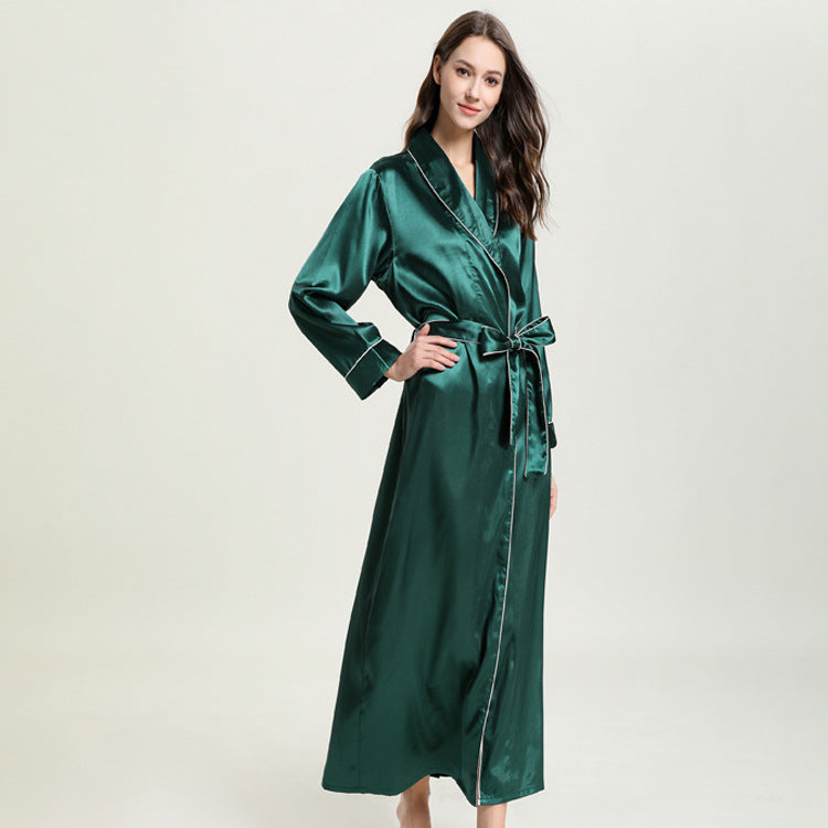 Silk Lace Pajamas Bathrobe