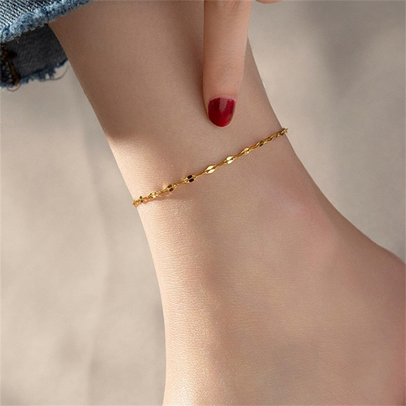 Non-fading Niche Stainless  Anklets