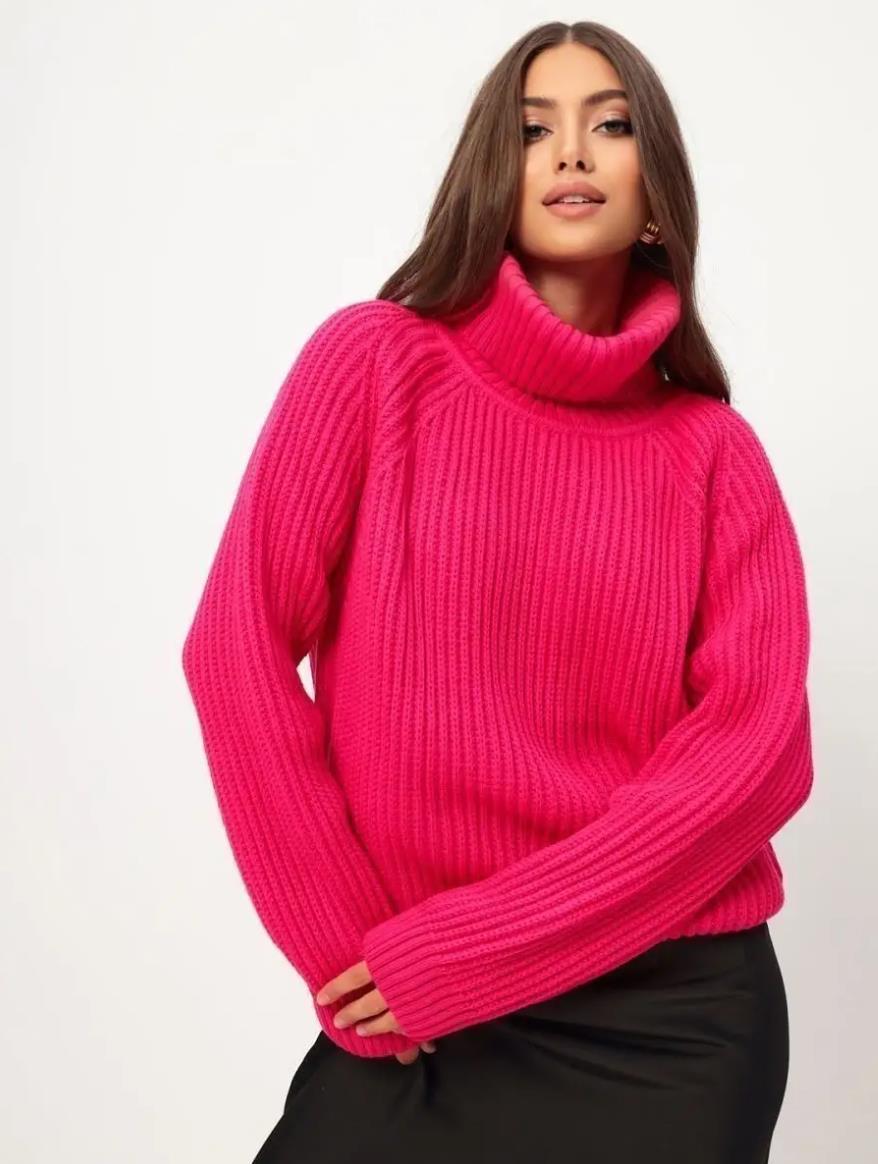 Women's Turtleneck Sweater Loose