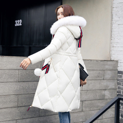 Long hooded padded coat