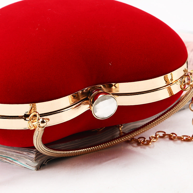 Heart-shaped Clutch Bag