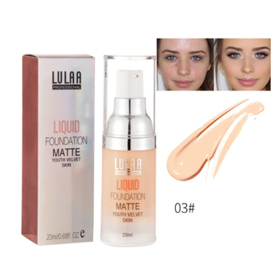 Waterproof matte liquid foundation