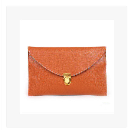 Envelope clutch shoulder bag