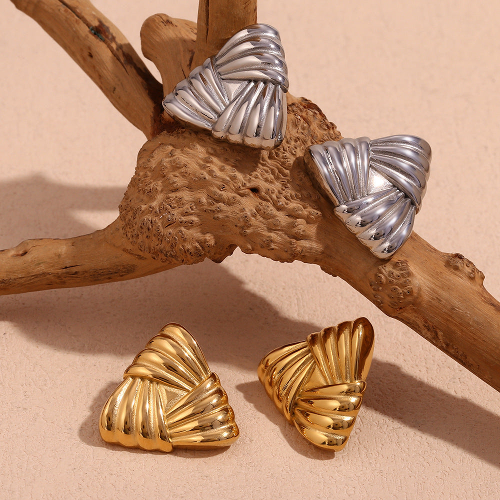 Triangular Stud Earrings